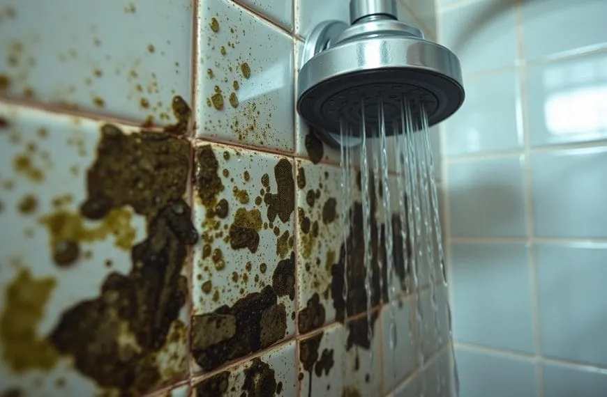 How to clean mold from shower grout