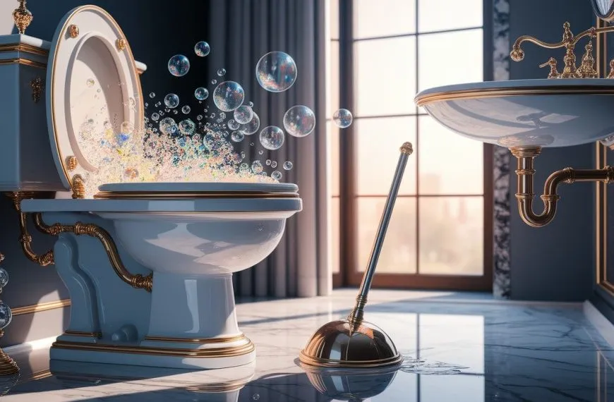 how to drain a clogged toilet