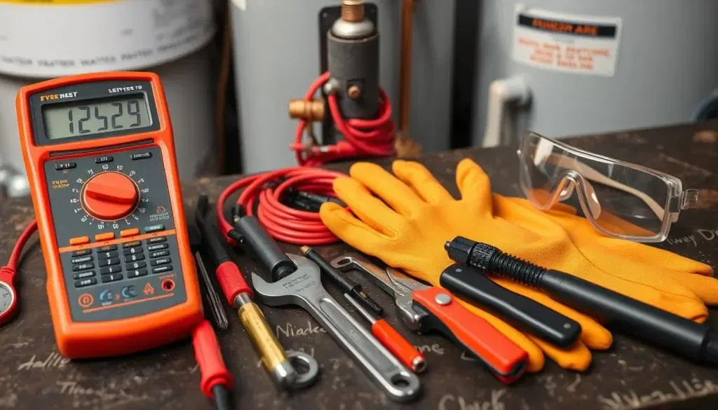 Necessary tools for testing water heater element Necessary tools for testing water heater element