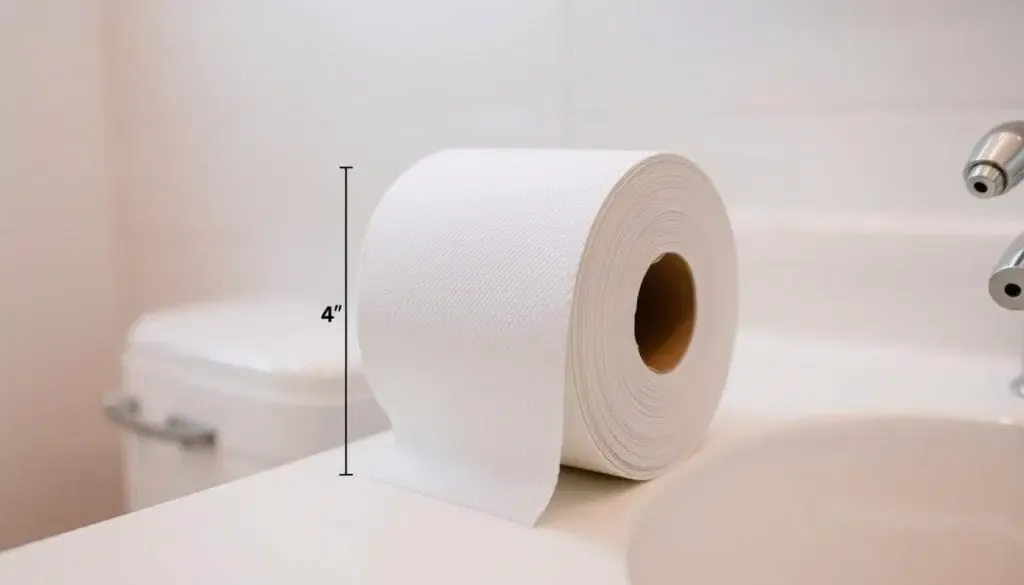 average toilet paper roll dimensions