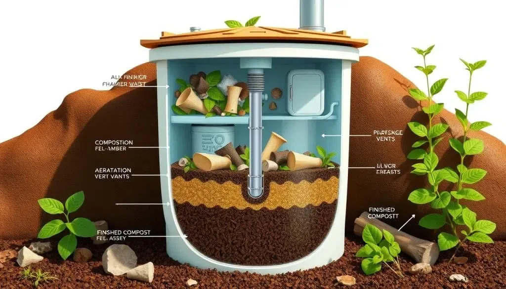 composting toilet process