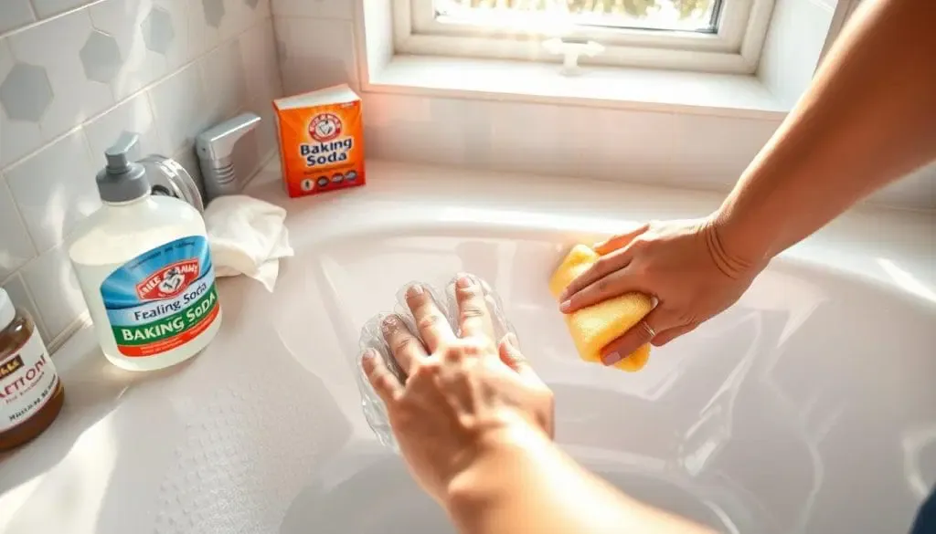 removing stains from acrylic bathtub