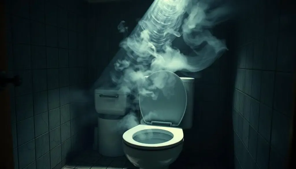 sewage gas smell in bathroom