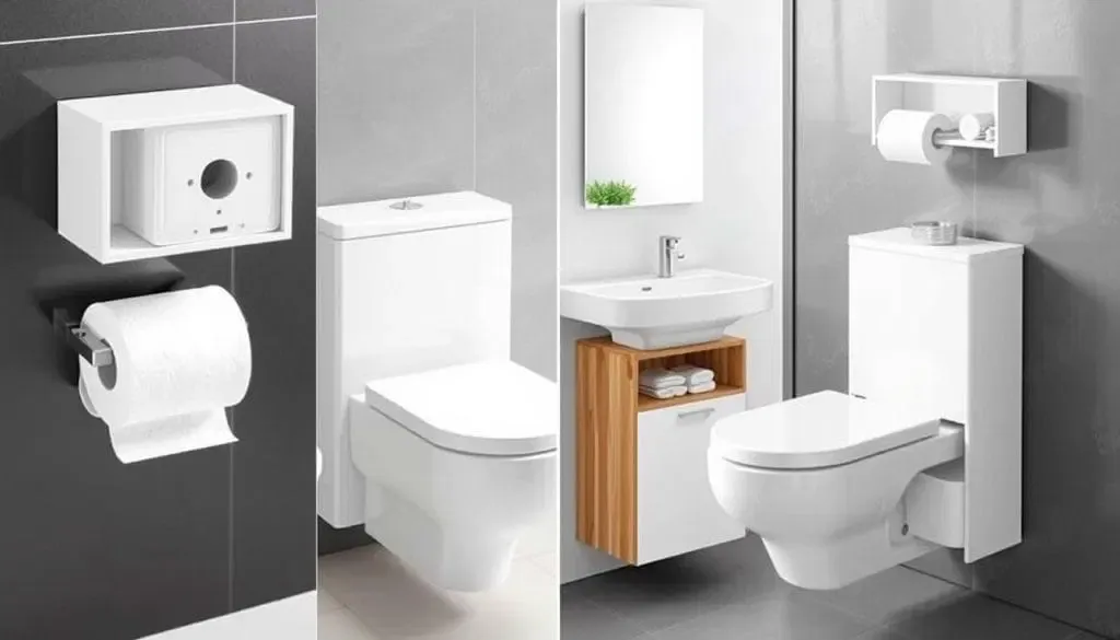 space-saving toilet paper holder ideas