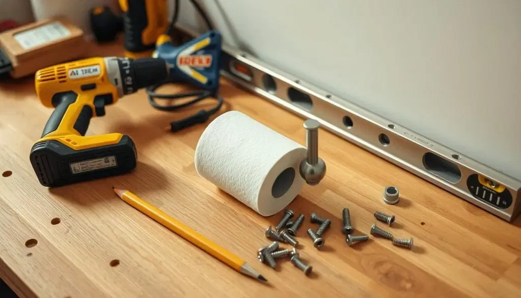 tools for toilet paper holder installation