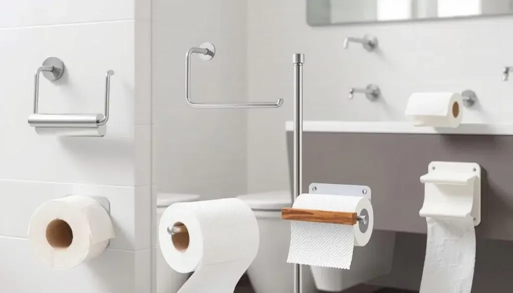 types of toilet paper holders