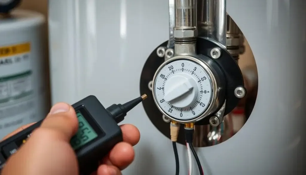 water heater thermostat inspection