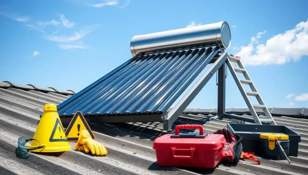 Solar water heater safety precautions