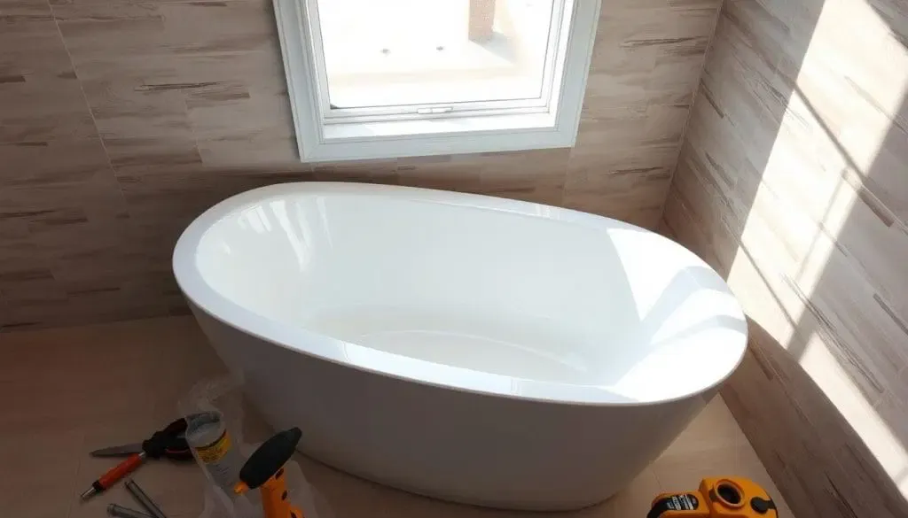 acrylic tubs installation