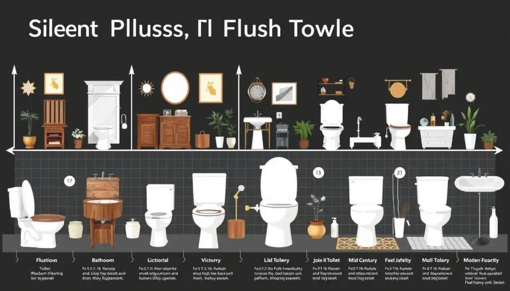 silent flush toilets history
