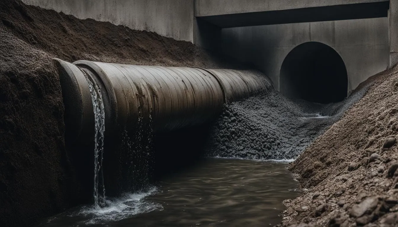 how to dissolve concrete in drain pipe