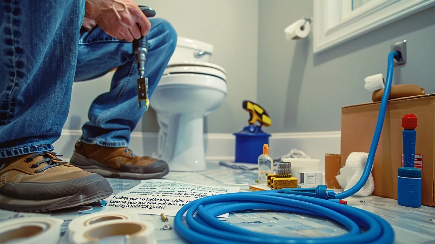 how to plumb a toilet with pex