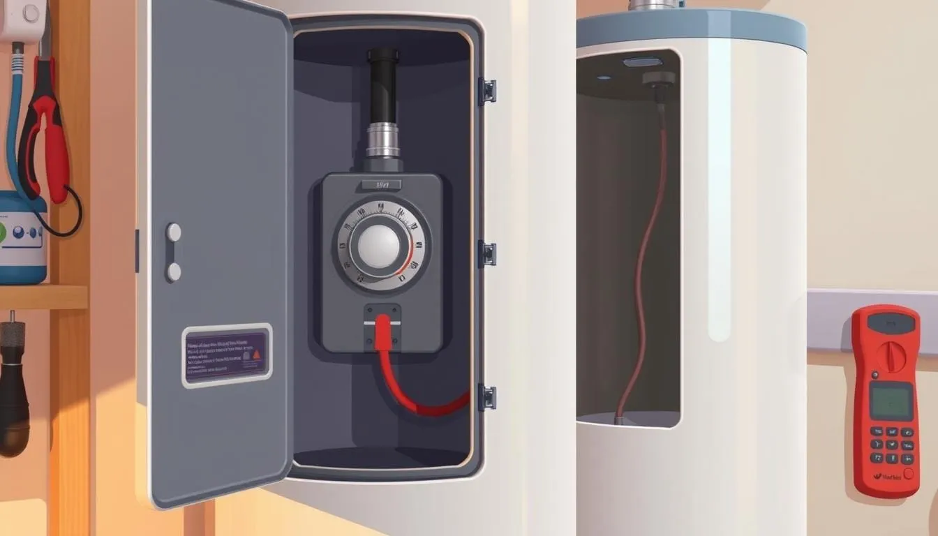 how to check water heater thermostat
