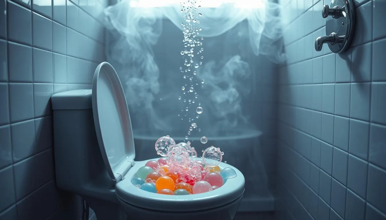 toilet bubbles when tub drains