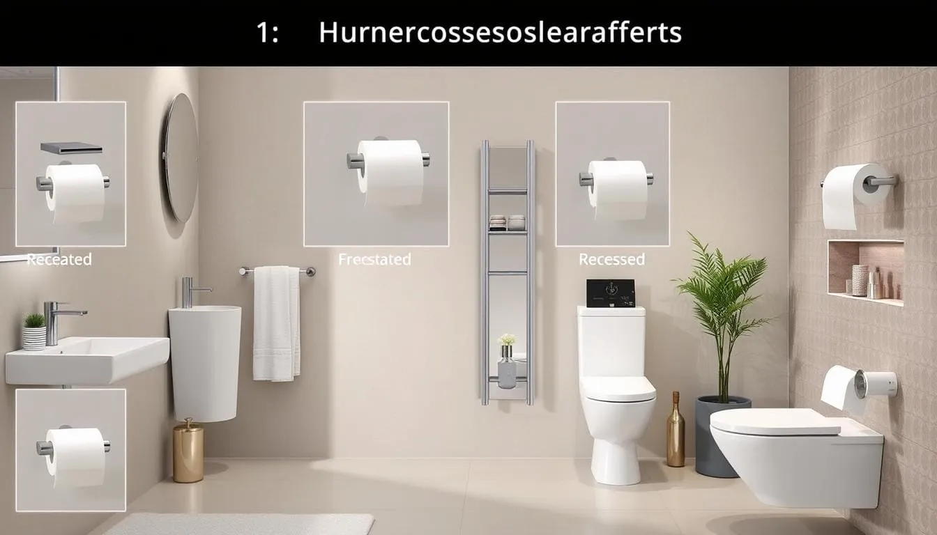 where to hang toilet paper holder