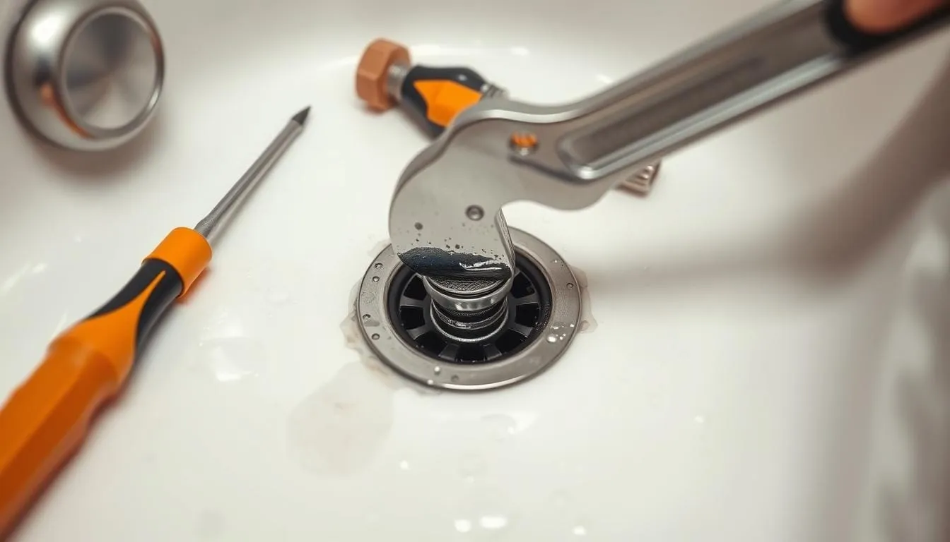 How to remove a tub drain